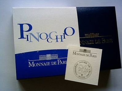 20 euro 2002 PP Pinocchio : Etui, Zertifikat und Umverpackung für 1/2 Unze Gold