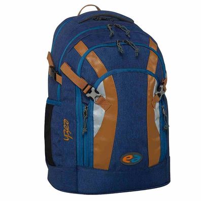 YZEA by TAKE IT EASY Schulrucksack Pro Ocean blau cognac 32L Rucksack