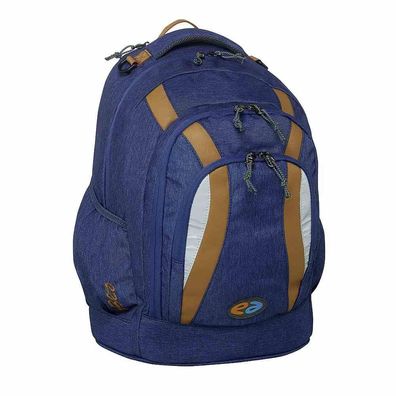 YZEA by TAKE IT EASY Schulrucksack Go Ocean blau cognac 29L Rucksack