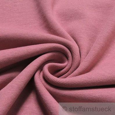 0,5 Meter Stoff Baumwolle Interlock Jersey pastellrosa rosa T-Shirt weich