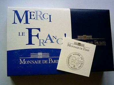 20 euro 2002 PP Merci le franc: Etui, Zertifikat und Umverpackung für 17g Gold