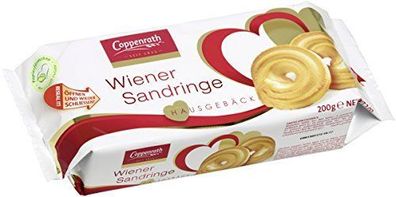 Coppenrath Wiener Sandringe Sprtizgebäckringe mit mürben Krume 200g