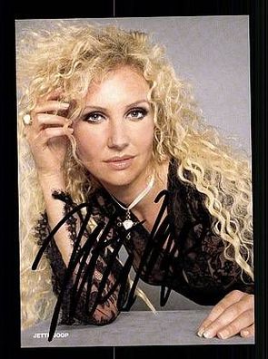 Jette Joop Autogrammkarte Original Signiert Model + 68741
