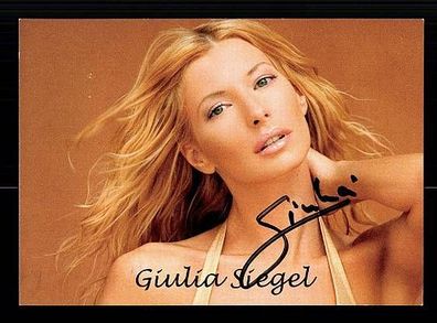 Giulia Siegel Autogrammkarte Original Signiert Model + 68704