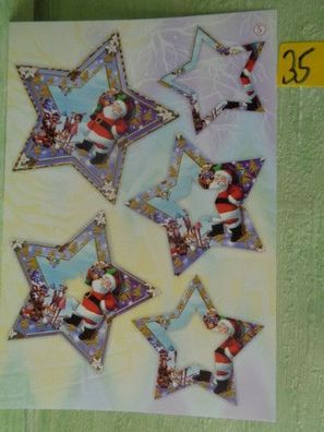 TBZ 3D Bogen Din A5 Fröhliche Weihnachten Engel Kinder Schneemann Weihnachtsmann