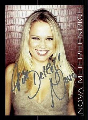 Nova Meierhenrich Autogrammkarte Original Signiert Model + 68754