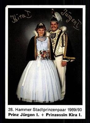 Prinz Jürgen, Prinzessin Kira Autogrammkarte Original Signiert + 68614