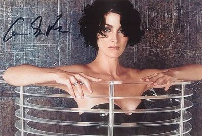 Original Autogramm CARRIE-ANNE MOSS auf HGF