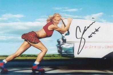 SEXY Original Autogramm GERI Halliwell Spice Girls auf HGF