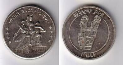 seltene DDR Medaille Städtepartnerschaft Halle - Ufa BASSR Baschkortostan 1979