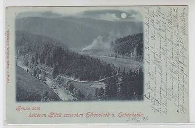 57721 Ak Gruss vom heiteren Blick zwischen Eibenstock u. Schönheide 1898