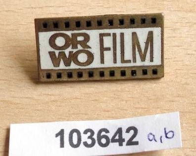emailliertes DDR Abzeichen VEB Filmfabrik Wolfen ORWO Film
