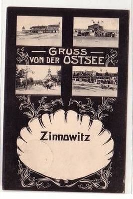 58080 Mehrbild Ak Gruß von der Ostsee Zinnowitz auf Usedom 1911