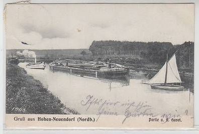 57605 Ak Gruß aus Hohen-Neuendorf ( Nordbahn) Partie an der Havel 1908