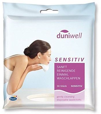Duni Duniwell Einmal-Waschlappen Sensitiv, 50 Stück