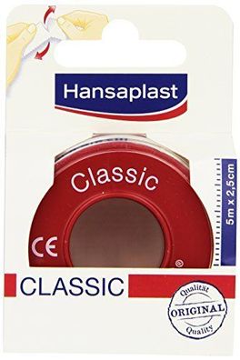 Hansaplast Classic Fixierpflaster starke Klebekraft 5mx2,5cm