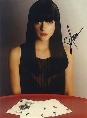 Original Autogramm SELMA BLAIR auf Großfoto