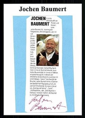 Jochen Baumert TOP Original Signiert bek. aus Schlag 12 + G 6295