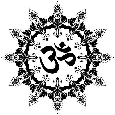 Om Aufkleber 25x25 cm Farbauswahl Hinduismus Zeichen Indien Yoga Symbol (3)