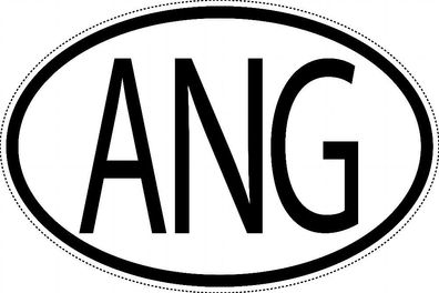 Angola Länderkennzeichen "ANG" 15x9,8cm Auto PKW Kennzeichen Sticker