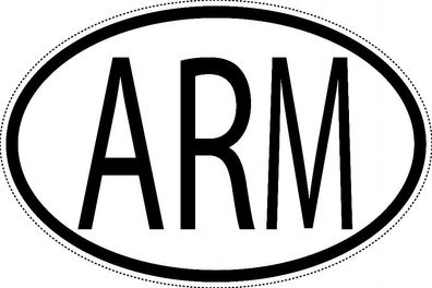 Armenien Länderkennzeichen "ARM" 15x9,8cm Auto PKW Kennzeichen Sticker