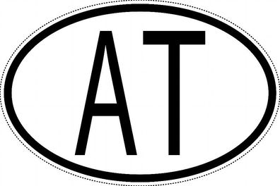 Antarktis Länderkennzeichen "AT" 15x9,8cm Auto PKW Kennzeichen Sticker
