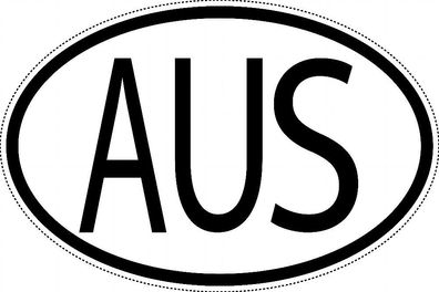 Australien Länderkennzeichen "AUS" 15x9,8cm Auto PKW Kennzeichen Sticker