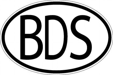 Barbados Länderkennzeichen "BDS" 15x9,8cm Auto PKW Kennzeichen Sticker
