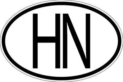 Honduras Länderkennzeichen "HN" 15x9,8cm Auto PKW Kennzeichen Sticker