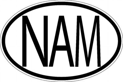 Namibia Länderkennzeichen "NAM" 15x9,8cm Auto PKW Kennzeichen Sticker
