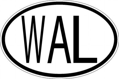 Sierra Leone Länderkennzeichen "WAL" 15x9,8cm Auto PKW Kennzeichen Sticker