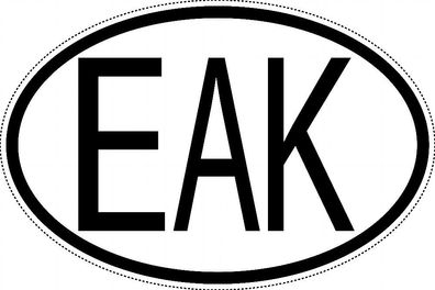 Kenia Länderkennzeichen "EAK" 10x6,5cm Auto PKW Kennzeichen Sticker