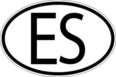 El Salvador Länderkennzeichen "ES" 10x6,5cm Auto PKW Kennzeichen Sticker