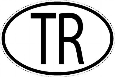 Türkei Länderkennzeichen "TR" 10x6,5cm Auto PKW Kennzeichen Sticker