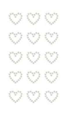 Rico Design Paper Poetry Perlen-Sticker Herzen selbstklebend