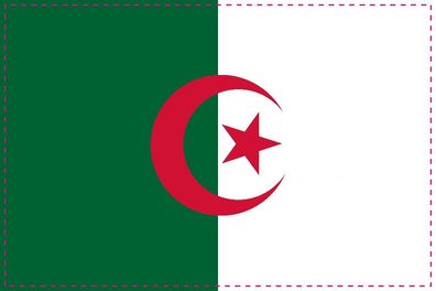 1x Algerien Aufkleber 5cm Flagge breit Sticker Autoaufkleber selbstklebend