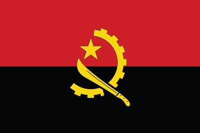 1x Angola Aufkleber 10cm Flagge breit Sticker Autoaufkleber selbstklebend