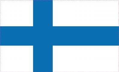 1x Finnland Aufkleber 5cm Flagge breit Sticker Autoaufkleber selbstklebend