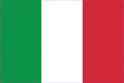 1x Italien Aufkleber 5cm Flagge breit Sticker Autoaufkleber selbstklebend