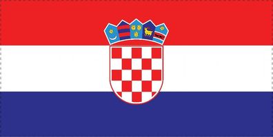 1x Kroatien Aufkleber 10cm Flagge breit Sticker Autoaufkleber selbstklebend
