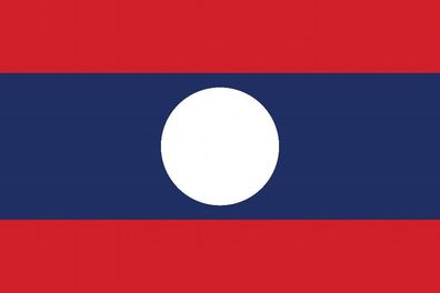 1x Laos Aufkleber 10cm Flagge breit Sticker Autoaufkleber selbstklebend