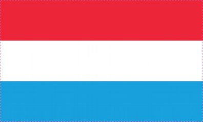 1x Luxemburg Aufkleber 10cm Flagge breit Sticker Autoaufkleber selbstklebend