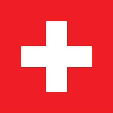 1x Schweiz Aufkleber 10cm Flagge breit Sticker Autoaufkleber selbstklebend