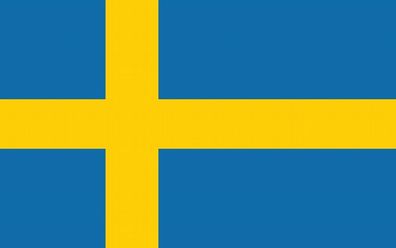 1x Schweden Aufkleber 10cm Flagge breit Sticker Autoaufkleber selbstklebend