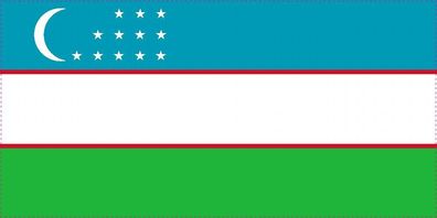 1x Usbekistan Aufkleber 10cm Flagge breit Sticker Autoaufkleber selbstklebend