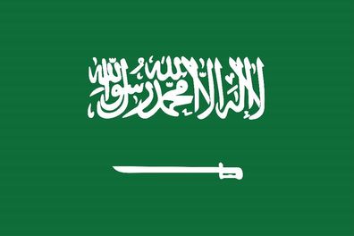 1x Saudi Arabien Aufkleber 5cm Flagge breit Sticker Autoaufkleber selbstklebend