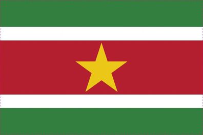 1x Suriname Aufkleber 10cm Flagge breit Sticker Autoaufkleber selbstklebend