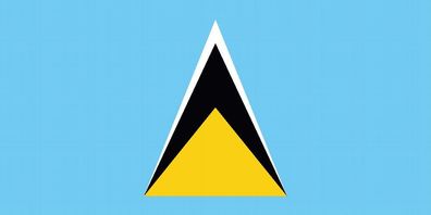 1x Saint Lucia Aufkleber 10cm Flagge breit Sticker Autoaufkleber selbstklebend