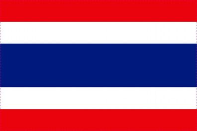 1x Thailand Aufkleber 10cm Flagge breit Sticker Autoaufkleber selbstklebend