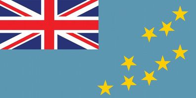 1x Tuvalu Aufkleber 5cm Flagge breit Sticker Autoaufkleber selbstklebend